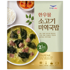 [치타마켓] 한우물 소고기 미역국밥, 4개, 210g