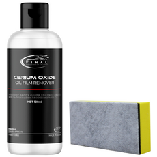 FINAL 자동차 고성능 산화세륨 유막제거제 액상형 100ml + 스펀지, 1세트
