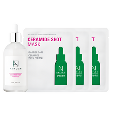 앰플엔 세라마이드샷 앰플 100ml + 세라마이드샷 마스크 3p 세트, 3개