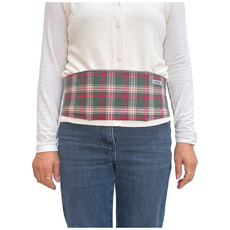 국산 핸드메이드 핫팩 주머니 파우치 보온 온열 허리띠 복부 고정 생리통 찜질 밴드, 따뜻한_그린체크무늬