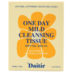 데이티르 원데이 마일드 클렌징 티슈 BHA, 1개, 20매입