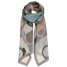 엘르 타임블럭 롱 실크 스카프 SE839S307