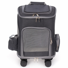 寵物後背包外出提籠, 炭灰色, 1個