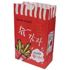 유앤팩 슈감자봉투 래드, 300개, 1개입