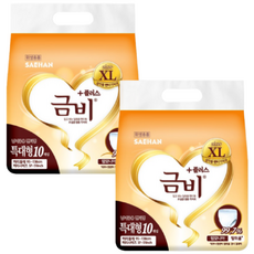 금비 팬티 기저귀 남녀공용 특대형, 2개, 10개입
