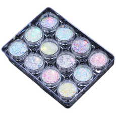 테네져 반짝이 인어 펄 육각 글리터 12종 세트, TZ-02, 1개