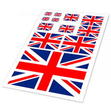 영국 국기 스티커 차량용 스티커 방수 12장, 1세트, 혼합색상
