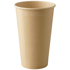 아이스 핫 겸용 대나무 종이컵 16온스 470ml 일회용 PLA 양면 코팅 ECC 02, 1개, 50개입