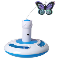 DING DONG PET 貓三合一軌跡球自動玩具, 混色, HP137