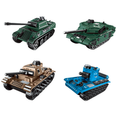 4D 탱크 밀리터리 프라모델 만들기 4종, 1세트