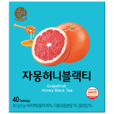 우리차 자몽허니 블랙티, 1g, 40개입, 1개