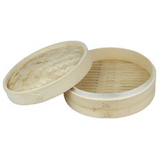 대나무 찜기 딤섬 만두 찜통 찜판 떡, 1개, 4호 상(뚜껑), 21cm