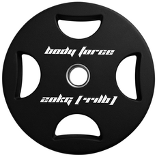 바디포스 TPU 우레탄 원형 중량원판 (4홀) 1.25~20kg [동화스포츠 공식 제품], 20kg, 1개, 블랙