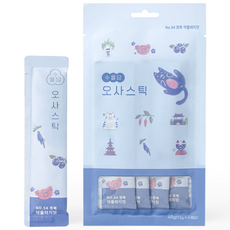 오사스틱 약돌돼지맛 고양이 면역력 감기 허피스 영양제, 5팩 (20개입), 48g, 1개