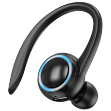 [2023신제품]귀걸이형 블루투스이어폰 무선 이어폰 이어셋 오른쪽형, 블랙, T10