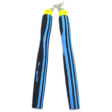 이도스포츠 스펀지 쌍절곤 25cm 빨강/파랑/레인보우 유아체육교구, 블루