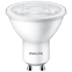 필립스 LED GU10 4.5W 220V 이케아전구 호환, 전구색, 3개
