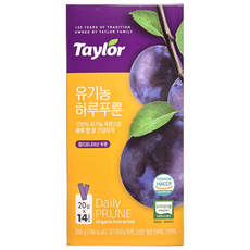 테일러 유기농 하루푸룬 14p, 280g, 1개