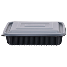 [일용상회]사각 찜용기 JH 23195 중 1500ml 100세트 검정, 100개, 1세트