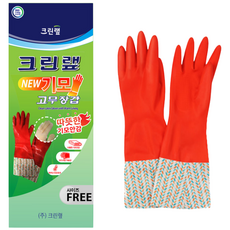 크린랲 기모 고무장갑 FREE, 10개, FREE(one size)