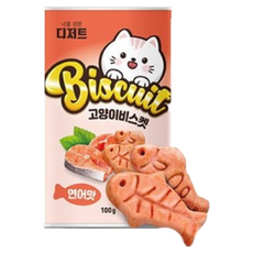 너를위한디저트 고양이 비스켓, 연어맛, 100g, 3개
