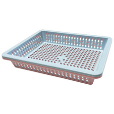 책상 서랍 바구니 초등학교 서랍정리용 사물함 바구니 준비물, 파스텔블루