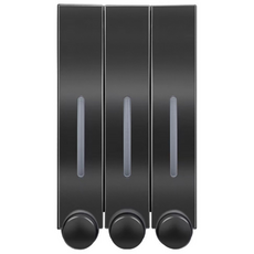 욕실 물비누 디스펜서, 메탈블랙 3구, 1개