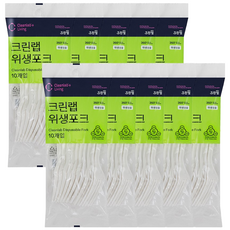 크린랲 이나우스 친환경 포크 10개입X10개, 10개, 10개