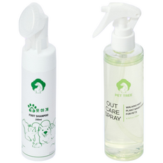 펫트리 풋풋하개(풋샴푸)+아웃케어스프레이[200ML+200ML] 산책스프레이 해충방지 진드기퇴치 산책세트, 1개