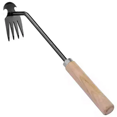 잡초 제거 호미 텃밭 뿌리 제초기 4발 갈퀴 제초 용품, 1개