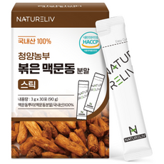 네이쳐리브 청양농부 볶은 맥문동 분말 식약처 인증 청양 국내산 30포, 1개, 90g