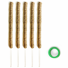 연결형 식물지지대 슬림 5개 + 식물벨크로 60cm, 1개