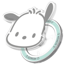 (정품)산리오 큐티 그립 투명 마그네틱 스마트톡+자석링(맥세이프 호환), 큐티_포차코, 1개