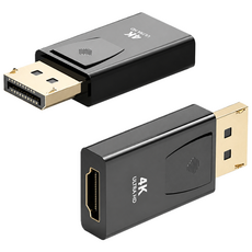 DP to HDMI 4K 변환 젠더 디스플레이포트 HDMI 컨버터 노트북 모니터 연결, 1개