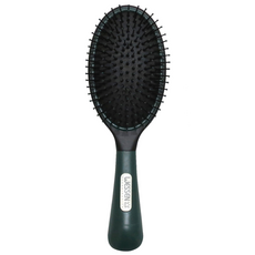 WESSEN 橡膠握把橢圓形Plaphin髮梳, 綠色, 1個