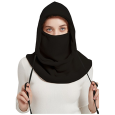 런디 캐시미어 넥워머 바라클라바, 블랙