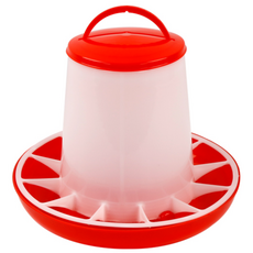 KCJ 닭모이통 닭물통 닭 병아리 모이통 물통 사료통 자동 급식 급수기 물주기, +A 02.반자동 모이통 3kg, 1개