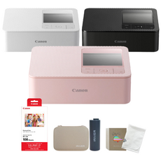 [포토리뷰이벤트] 캐논 셀피 포토프린터 CP1500 + RP-108 용지+아이리버 정품 배터리+악세사리 패키지 (포토앨범/아이리버 하드케이스/포켓융), CP1500 화이트