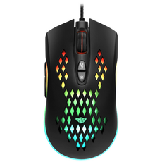 코시 M2103G LED 타공 매크로 게이밍 마우스, 블랙