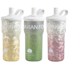 스칸디나비안포레스트 고슴도치 아트 텀블러 SC-0600, 1개, 600ml, 파스텔옐로우