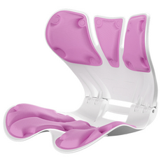 접이식용 커블체어 와이더 자세보정의자 오래 앉아 있을 때 사용하면 허리 척추 통증을 완화할 수 있습니다, 핑크색