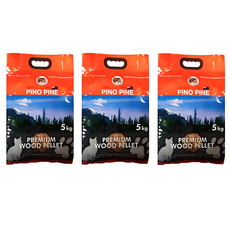 피노파인 프리미엄 유기농 우드 고양이 펠렛, 5kg, 3개, 무향