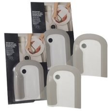 그립감 좋은 핸디형 스퀴지, 4개, 화이트 + 그레이