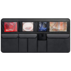 COXCO 대용량 접이식 자동차 트렁크 수납 정리함 오거나이저 가방, 블랙