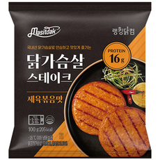 [랭킹닭컴] 맛있닭 닭가슴살 스테이크 제육볶음맛, 10개, 100g
