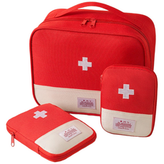 딜헤븐 구급약 파우치 소형+중형+대형 세트, 레드세트, 1세트
