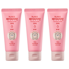 마이비 베이비치약 2단계 딸기향, 50g, 3개