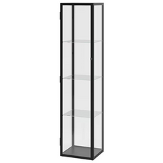 이케아 DETOLF 유리도어수납장 화이트 203.540.43, 블랙브라운 701.821.72
