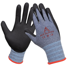 코팅장갑 프리미엄 에이스 그립 다목적 코팅 작업 NBR 장갑, 1개, 사계절 에이스장갑 M