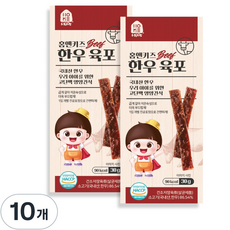 홈앤키즈 육포, 한우육포, 30g, 10개